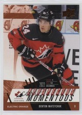 2024 Upper Deck Team Canada Juniors Electric Orange 2/35 Denton Mateychuk c3c