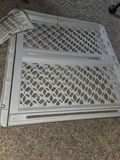 North States 26 In. to 42 In. W. White Plastic Pet Gate 8625 North States 8625