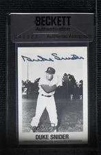BAS 1977-84 TCMA Renata Galasso Series 1 Duke Snider #24 Authentic Auto HOF ow6