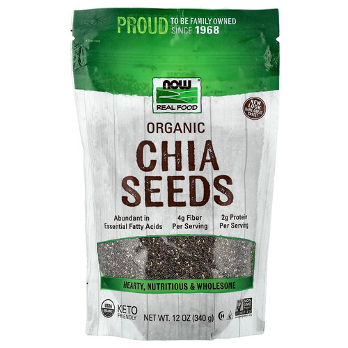 Real Food, Organic Chia Seeds, 12 oz (340 g)