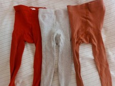 3 Baby Strumpfhosen in Gr. 74/80 von H&M  Beige, Rot, Rost Baumwolle Gebraucht