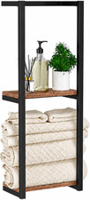 Towel Racks for Bathroom, 2 Tier Wall-Mounted Towel Rack, Home Decor Shelf, Spac