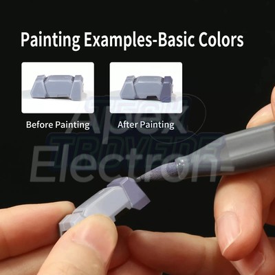 DSPIAE Eco Water-Based Soft-Tip Paint Pen for Base & Metallic Colors