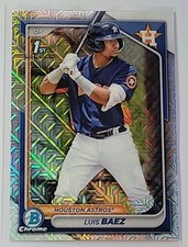 Luis Baez 1st 2024 Bowman Chrome Mojo Refractor Card #BCP-66 Houston Astros