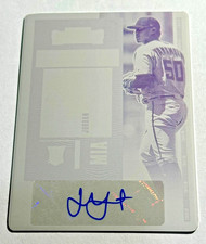 JORDAN YAMAMOTO 2020 Contenders Printing Plate Magenta #167 Rookie Auto RC 1/1