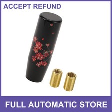 12cm Automatic And Manual Universal Shift Knob W 2 Adapter Acrylic Black Kit