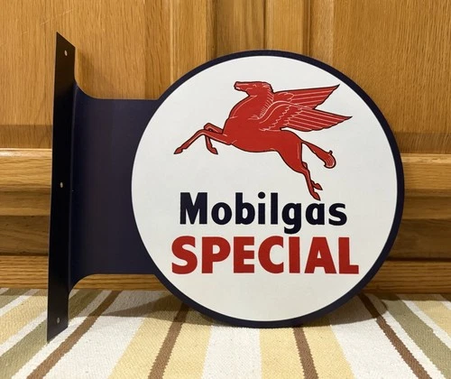 Mobilgas Special Flange Sign Pegasus Horse Oil Mobil Vintage Style Wall Decor