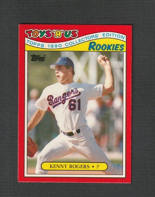 1990 Topps Toys R Us Rookies Kenny Rogers #22 Texas Rangers