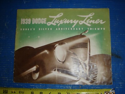 1939 dodge 39 ORIGINAL dealer book new model year