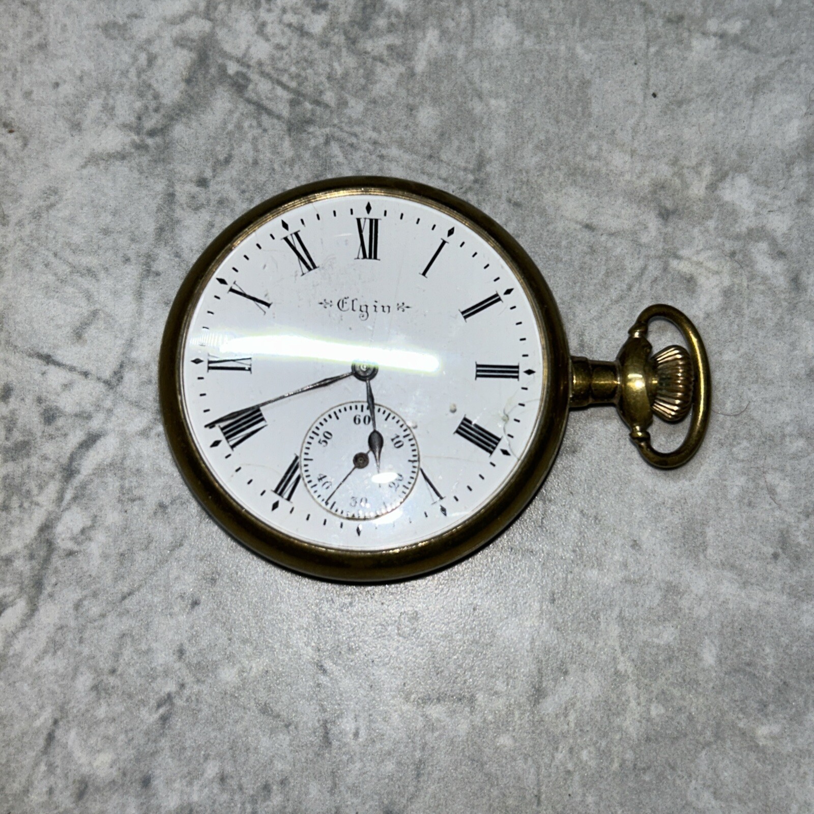 Vintage Elgin Early 1900s Pocket Watch Serial 8818006 Untested Condition