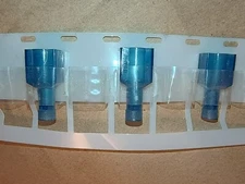 Cut Strip of 20 Sta-Kon RB25177M, 14-16AWG, 0.25" Male Tab, Nylon Insulated