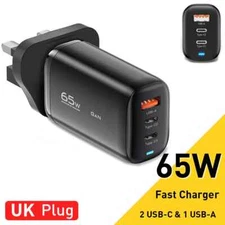 Essager 65W GaN Multi USB Type C Charger QC3.0 PD Fast Charge For iPhone Laptop