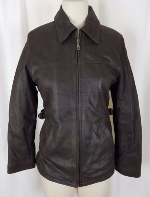 half leather jacket womens