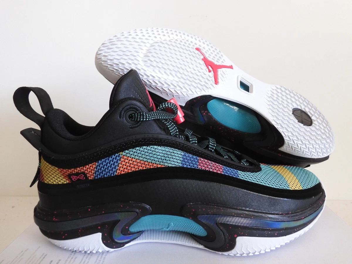 Jordan 36 Low Black/Washed Teal/Vivid Sulfur/Rush Pink 2022  display picture 2