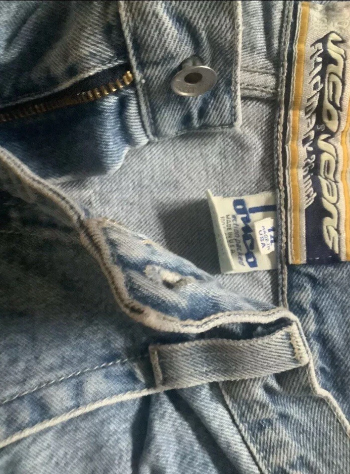 Jeans Jnco / Vaqueros holgados vintage auténticos años 90, talla 26, hechos en EE. UU. Foto 4 de 4