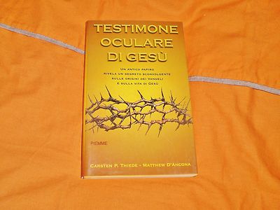 Augenzeuge Jesu, c. Thiede-ma.d'ancona Piemme 2004