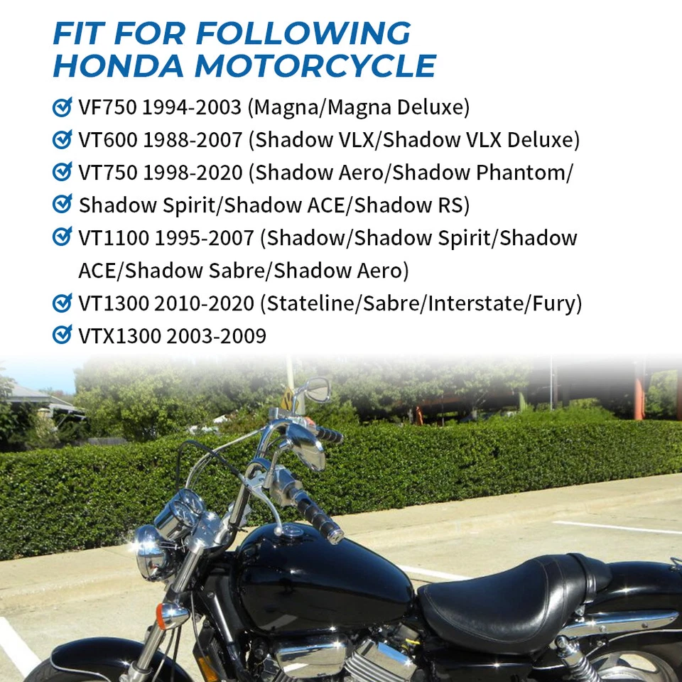 Juego de cilindros maestros de freno para Honda Shadow VLX 600 VT600C VT600CD 1988-2007 Foto 2 de 4