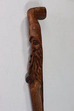 HAND CARVED CANE/WALKING STICK Wizard