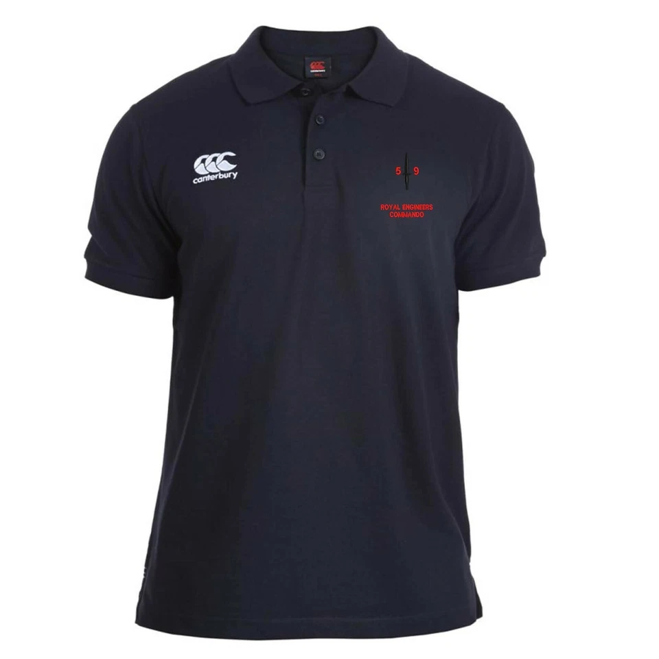 OFFICIAL 59 Commando Royal Engineers embroidered Canterbury Rugby Polo Shirt - Image 1 of 1