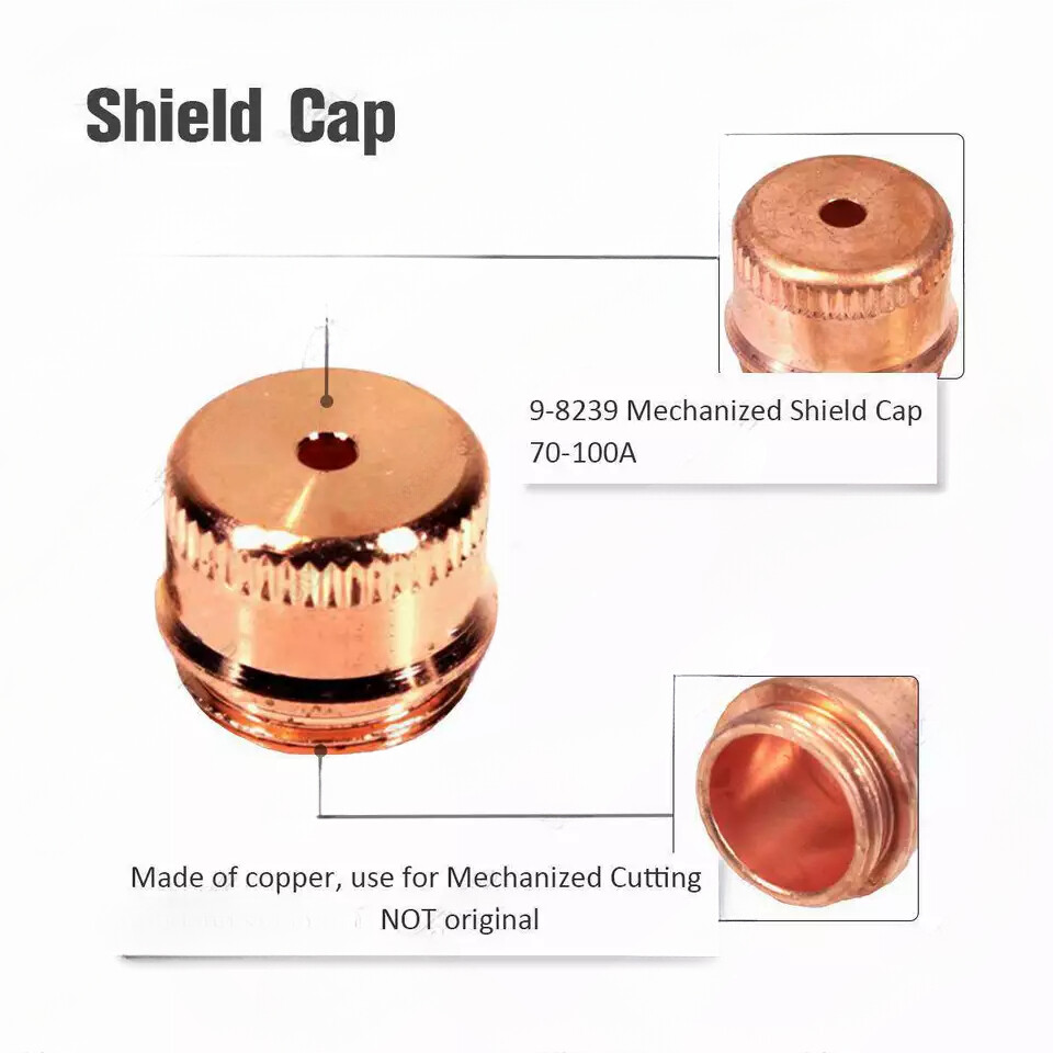 RIVERWELD 9-8239 Thermische dynamiek SL60/SL100 A120 Shield Cup Shroud Plasma Cutter Verbruiksgoederen 5 pk
