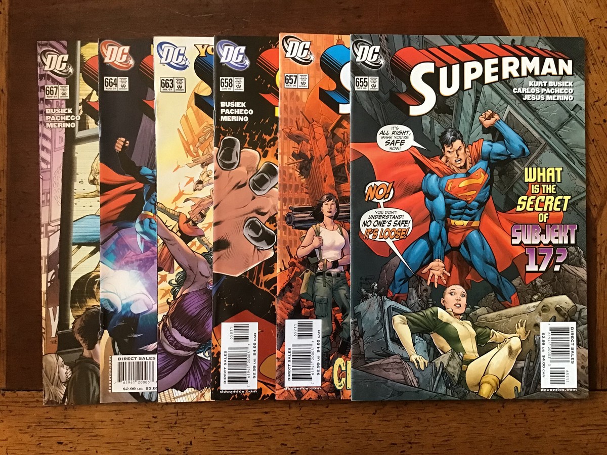SUPERMAN LOT #655, 657, 658, 663, 664, 667 (VF/NM) BUSIEK SUPERMAN LOT #655, 657, 658, 663, 664, 667 (VF/NM) BUSIEK