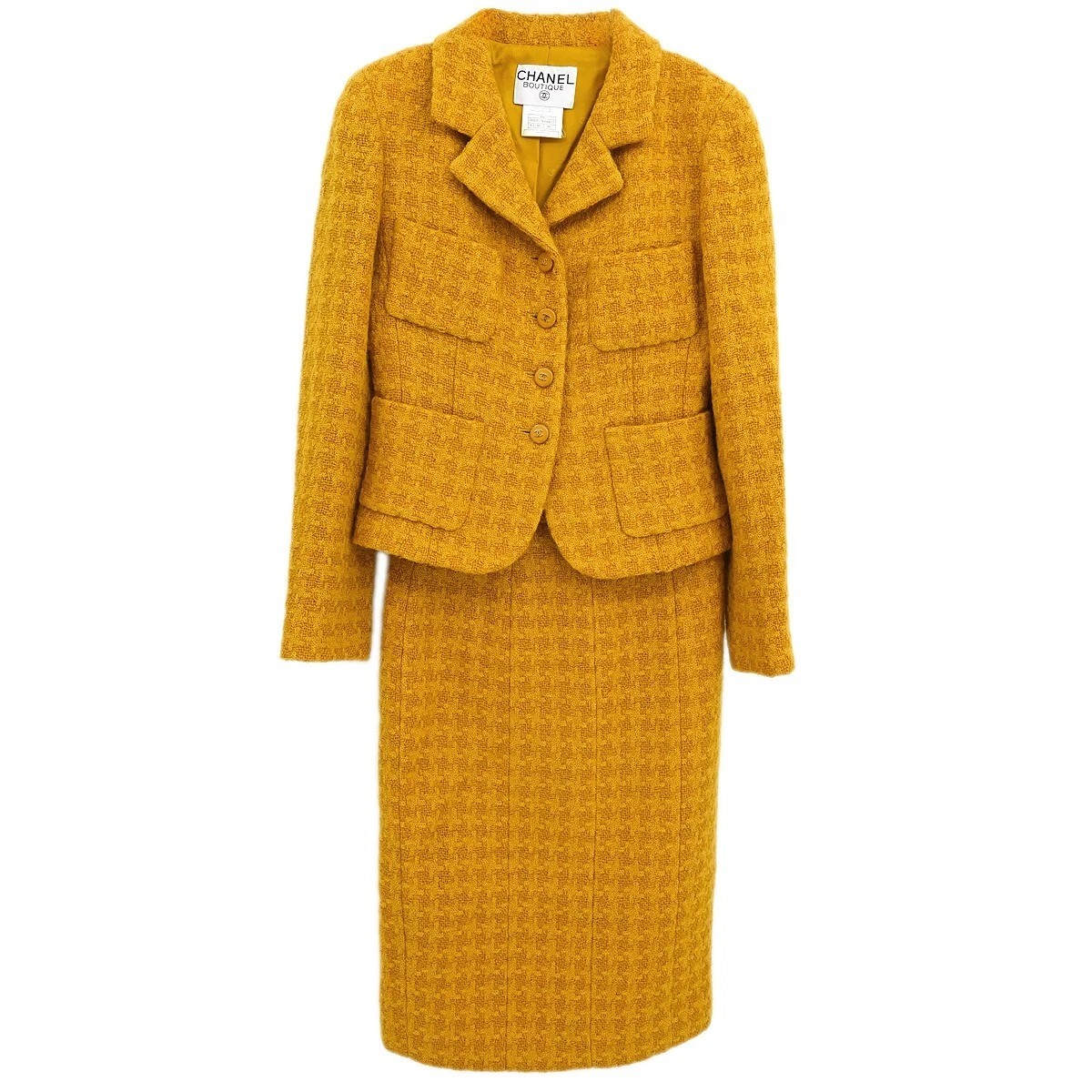 CHANEL Yellow Regular Size Suits & Suit Separates for Women for