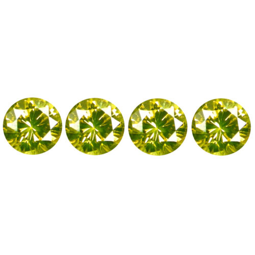 0.18 ct (4 pcs Lot) Eye-opening CALIBRATED SIZE(2 x 2 mm) Round Shape Diamond - Picture 1 of 1
