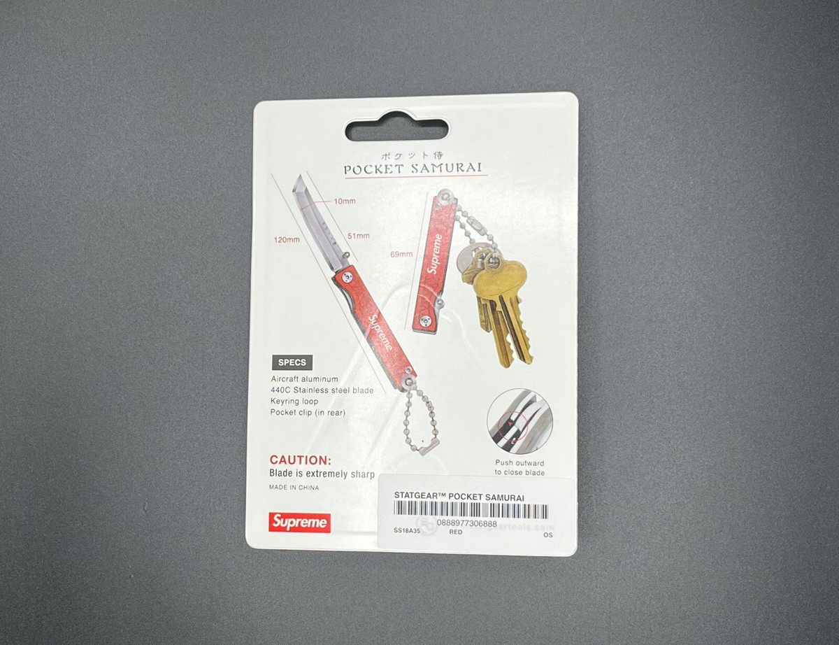 Supreme Pocket Samurai キーホルダー Supreme StatGear Pocket Samurai Knife Keychain Red SS18 | eBay