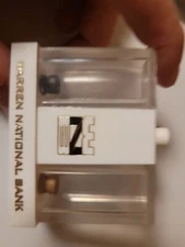 Vtg Warren National Bank Salt Pepper Shaker Whirley Industries  Warren PA USA 