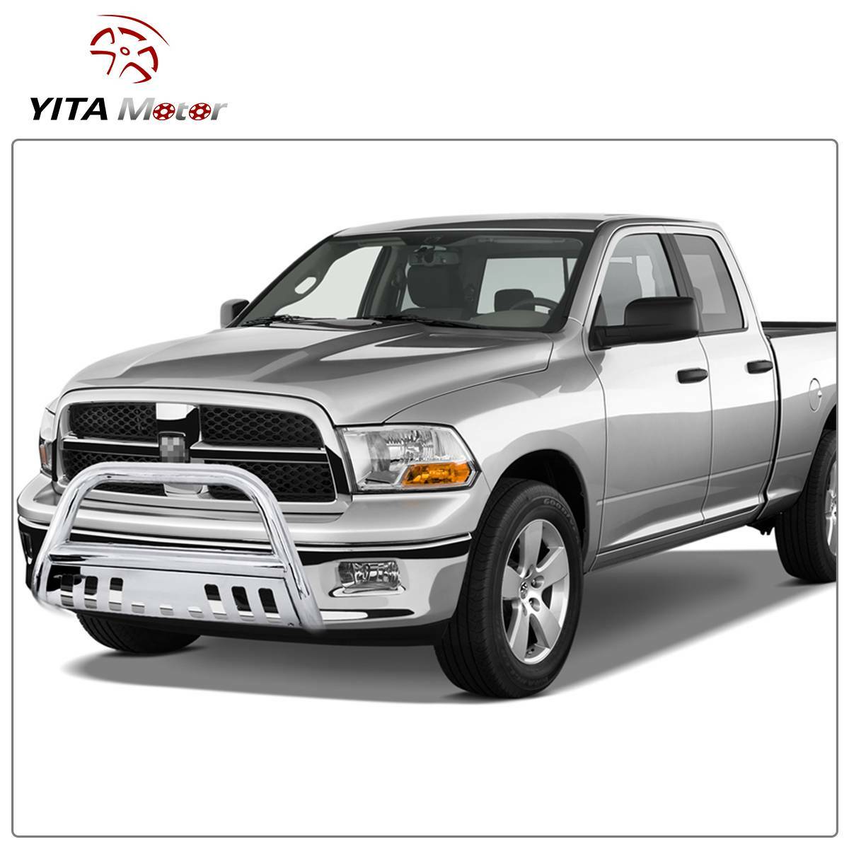 for 20092018 Dodge Ram 1500 Chrome Steel 3" Bull Bar Push Bumper Grille Guard eBay