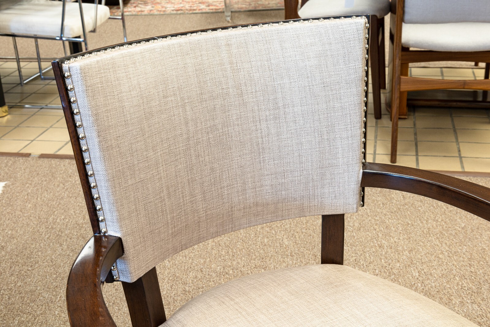 Contemporary Transitional Set of 6 A. Rudin Wood Dining Chairs eBay