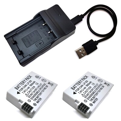 Battery / USB Charger For LP-E8 Canon EOS 550D EOS 600D EOS 650D EOS 700D US