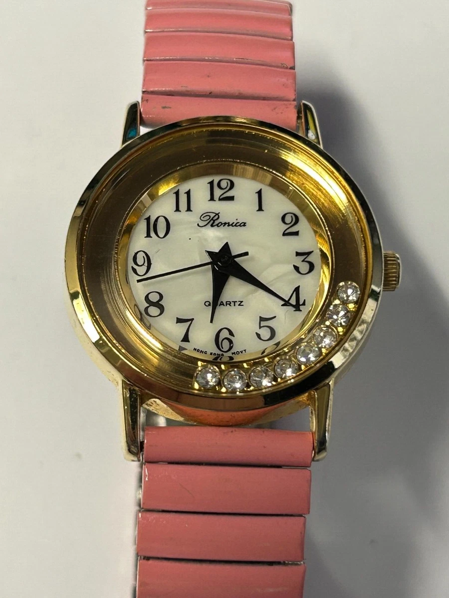 Working Ladies Gold Ronica Quartz Watch BG eBay