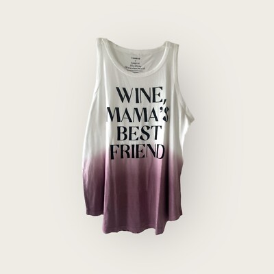 Torrid Classic Fit Tank Top - Wine, Mama's Best Friend size 4 4X New (1490)