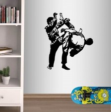 Vinyl Decal Martial Arts Karate Fight Fighters Sports Boys Men Wall Sticker 1610
