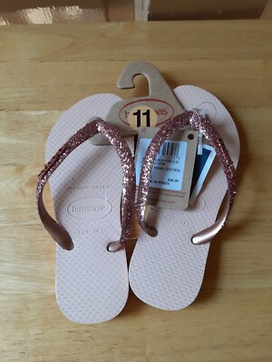 Havaianas Girls Flip Flops Size 13C/1Y NEW WITH TAGS