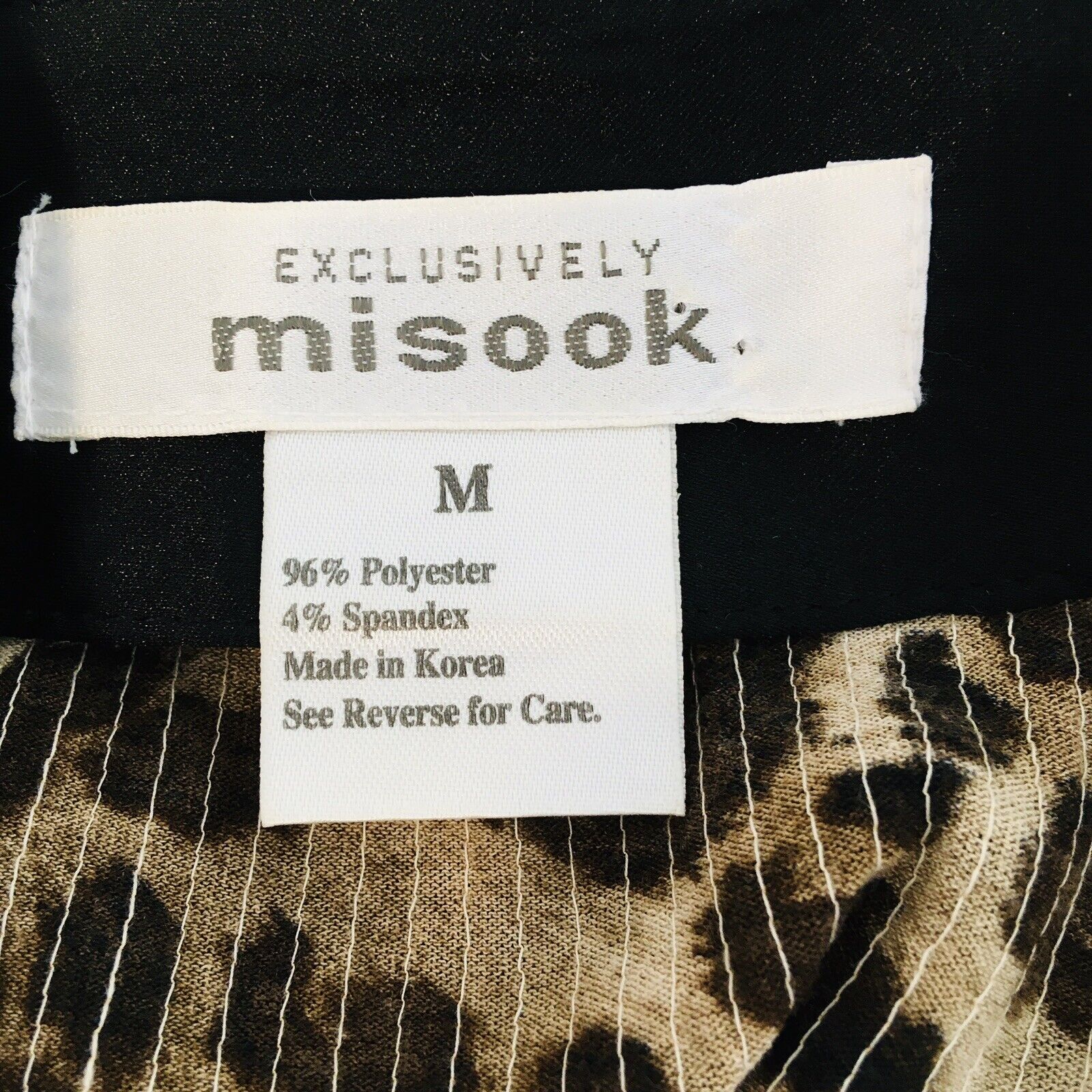 Exclusively Misook Full Zip Jacket Top Sz M  Leop… - image 8