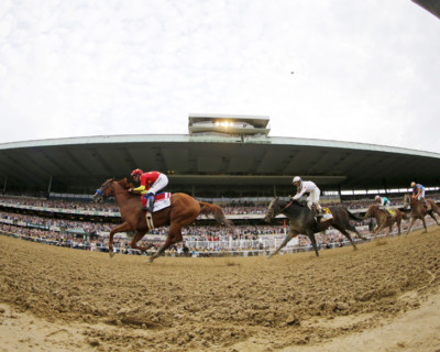 Justify 2018 Belmont Stakes Fisheye Remote Finish Photo 8'' x 10 - 24'' x 30'' 