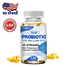 Daily Probiotic Supplement 100 Billion CFU - 34 Diverse Strains for Digestion