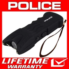 POLICE Stun Gun 916 700 BV Heavy Duty Rechargeable with LED Flashlight Black