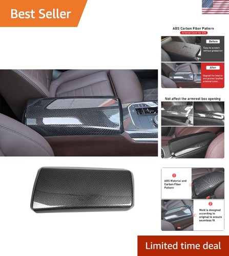 Stylish Black ABS Center Console Cover for BMW 3 Series & 4 Series (2019-2025)