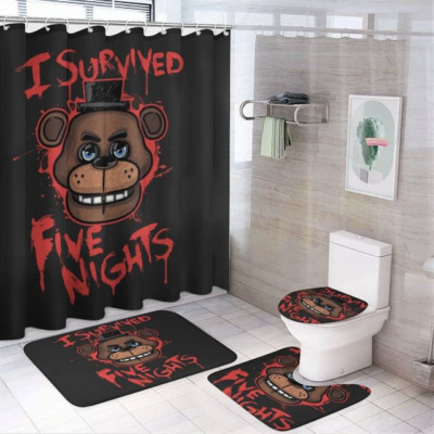 Cartoon Five Nights at Freddy's Shower Curtain or Bathroom Sets.
