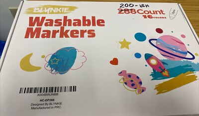 Washable Markers Bulk,  200+ 13-14 Of Ea. Color, 16 Colors. Great Price.