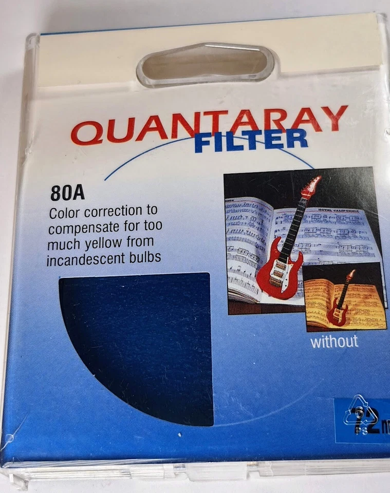 72mm  80A Blue Color Correction Glass Lens filter Japan Coated 72 mm 80-A E72 - Image 2 of 4