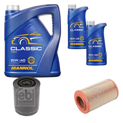 FEBI BILSTEIN Inspektionspaket 7L MANNOL Classic 10W-40 für Peugeot Boxer