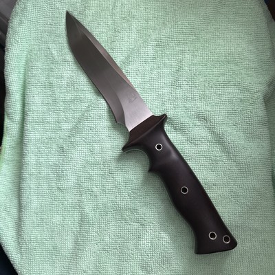 RARE Walter Brend Model 2 Fighter Micarta hand rubbed satin sharp top edge