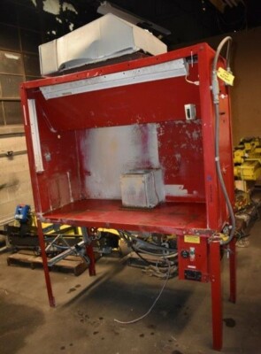 MICRO AIR PAINT SPRAY BOOTH 60  x 26  x 44  w/OM3500 OIL MIST COLLECTOR - #29366