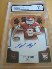 TYLER BRAY CHIEFS 2013 CROWN ROYALE BRONZE AUTOGRAPH AUTO RC # 29/99 GRADED 9