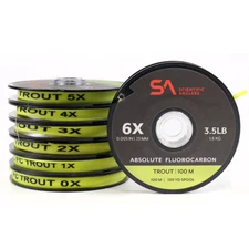 Scientific Anglers Absolute Fluorocarbon Trout 100M Tippet Spool - Free Shipping