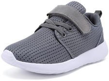 Boys Girls Sneakers Kids Lightweight Breathable Strap Athletic Running Shoes ...